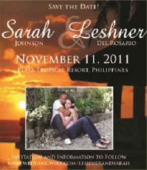 I have my save the date magents and they look great! We used a picture at the resort for the backgro