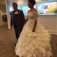 Adding straps to a wedding dress