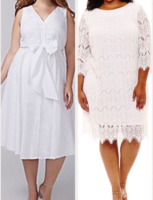 Plus Size Bridal Shower/rehearsal Dinner/brunch Dresses 2