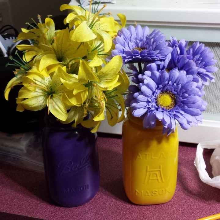 Center pieces Mason jars