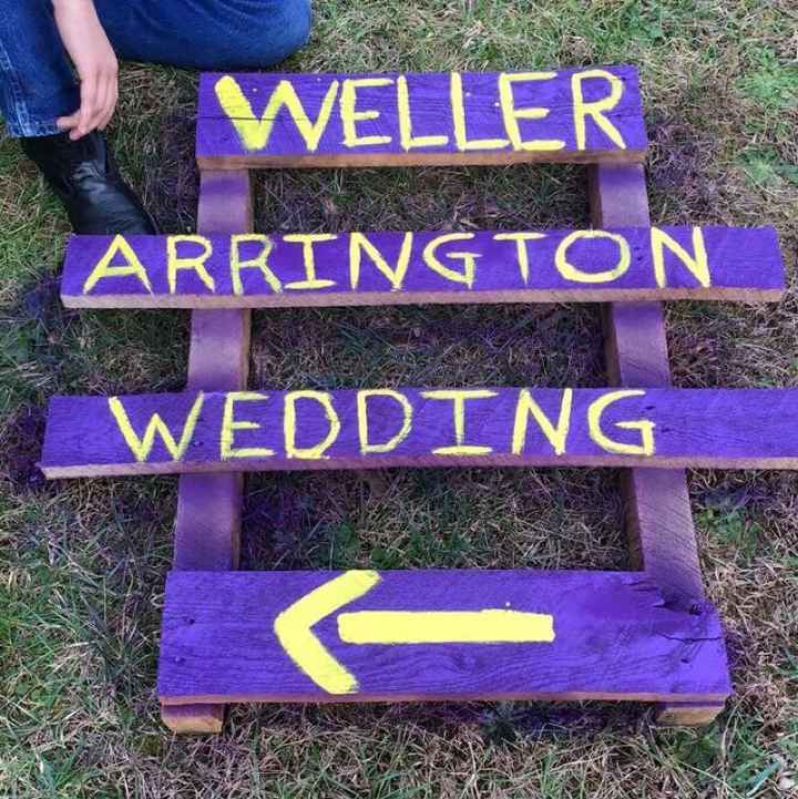 wedding sign