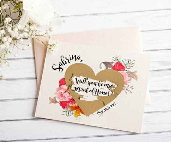 How did you ask your bridesmaids? - 1