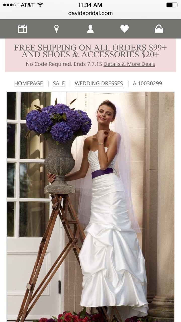 I Just Bought My Dress Online