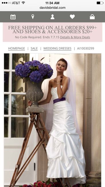 I Just Bought My Dress Online