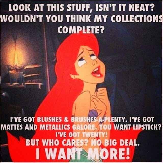 For funsies, what's the ONE thing you absolutely must have. (AND GO...)