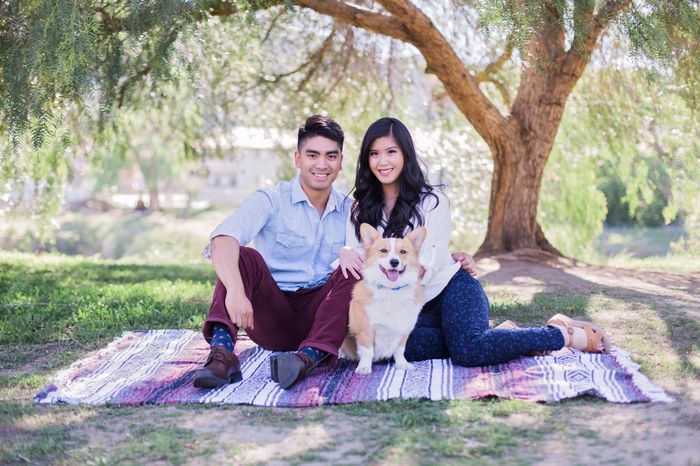 Engagement Pics with Dog!