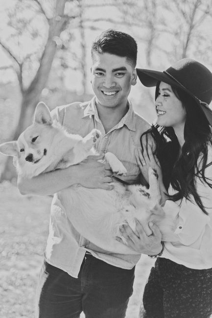 Engagement Pics with Dog!