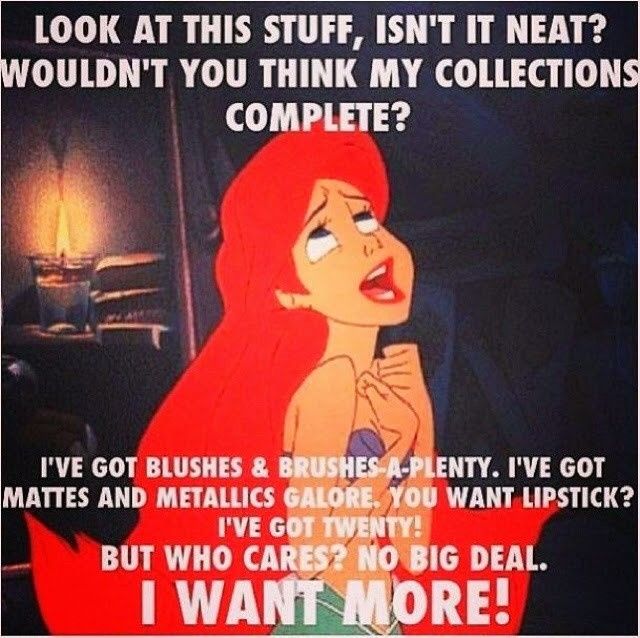 For funsies, what's the ONE thing you absolutely must have. (AND GO...)