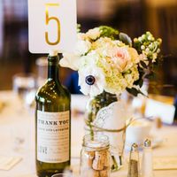 Wine bottle centerpieces?