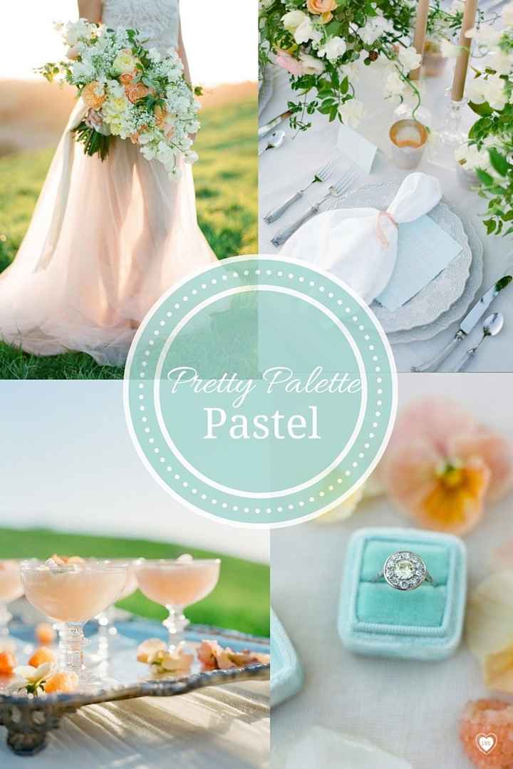 What colors go with a blush wedding dress?!