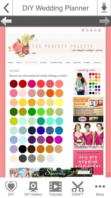DIY Wedding app obsession