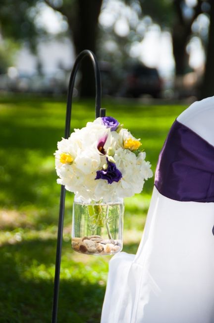 Flowers for our wedding arch...a quick mock-up