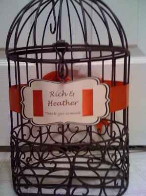 GIFT TABLE BIRDCAGE