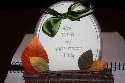 CAKE TABLE CARDS....