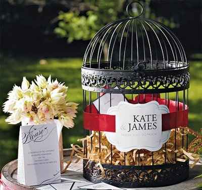 GIFT TABLE BIRDCAGE