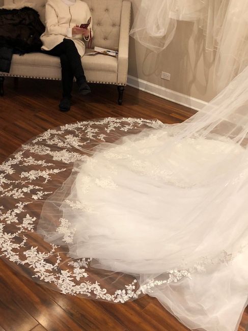 lace applique veil