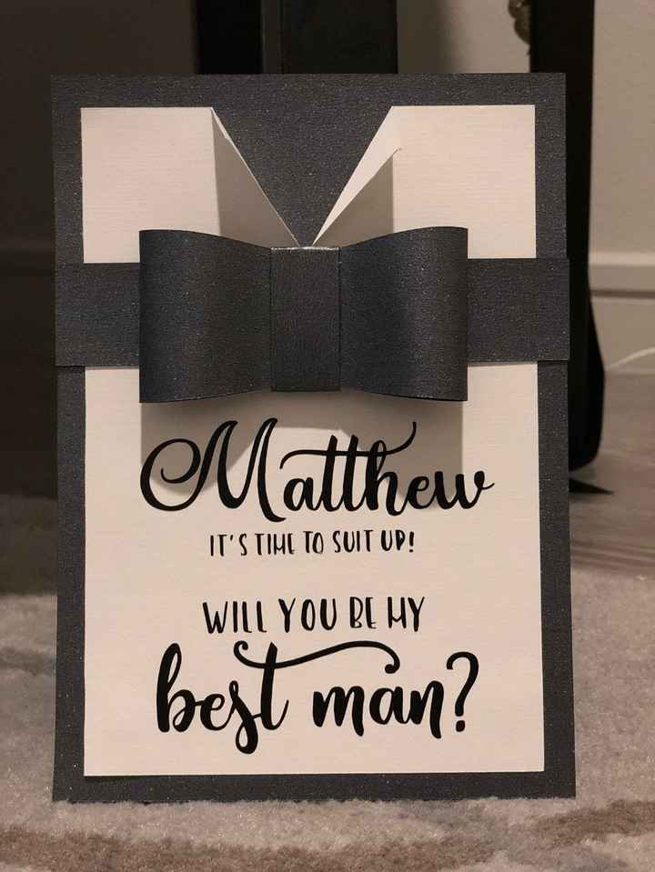 Groomsman proposal