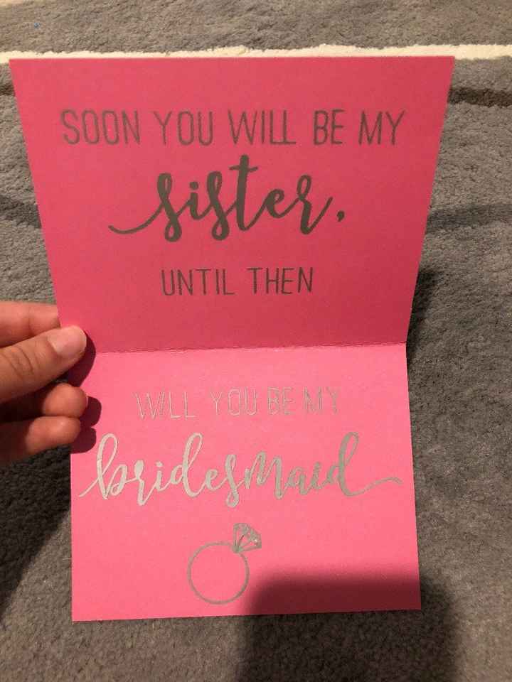 Bridesmaid proposal