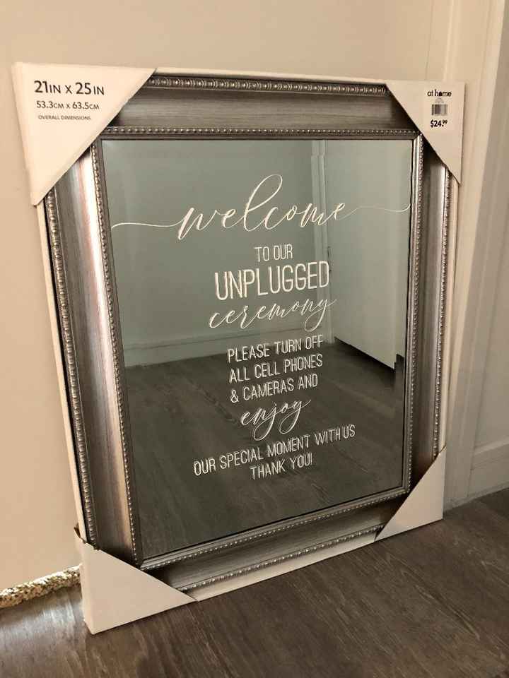 Unplugged ceremony