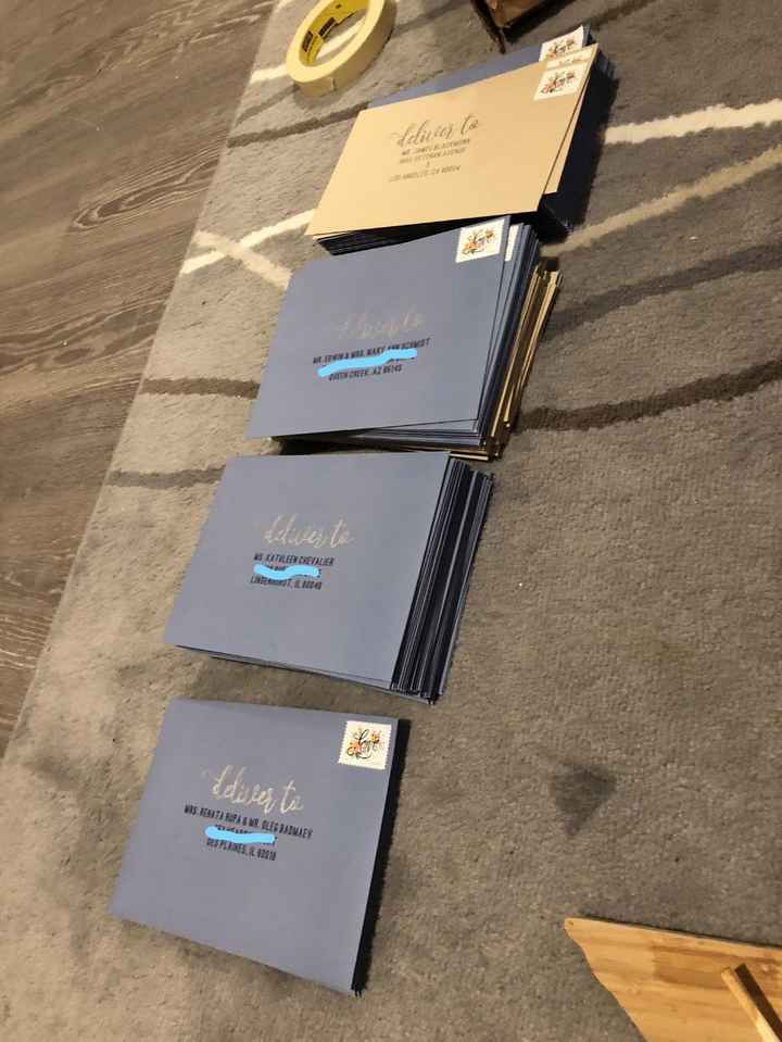 Addressed envelopes