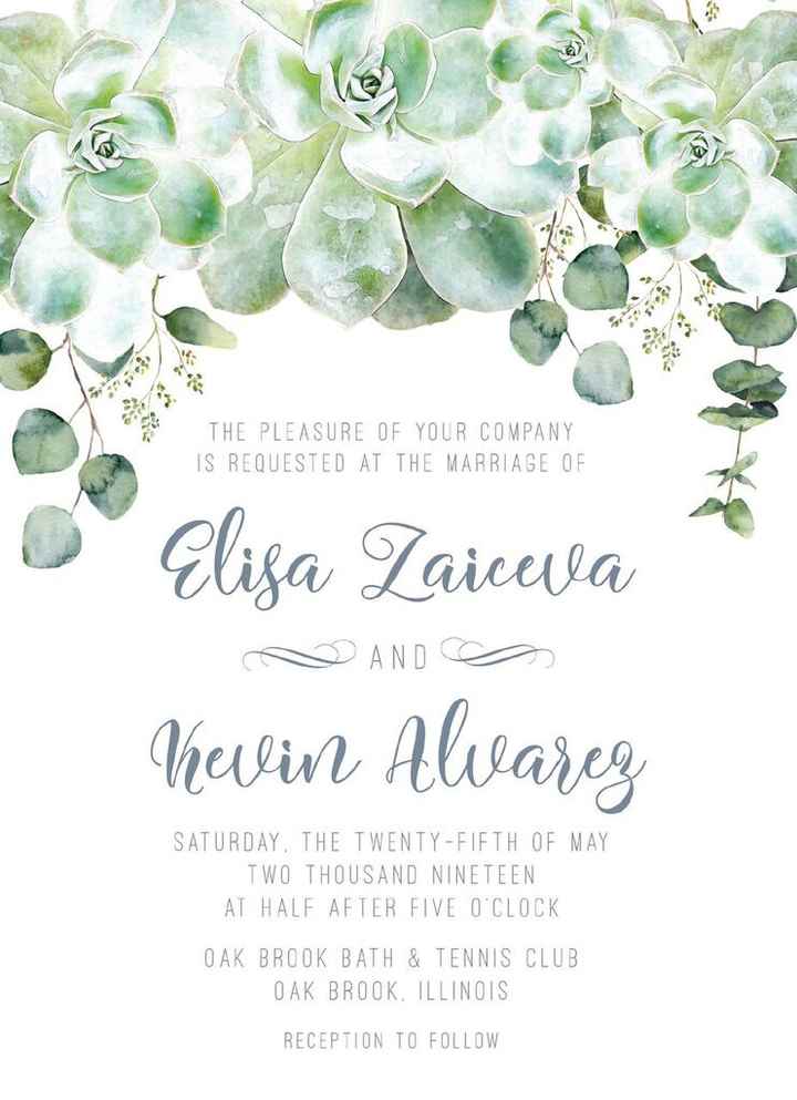 Wedding invitations - 1