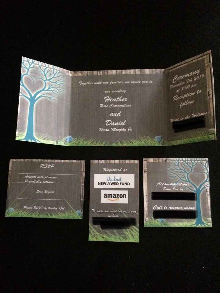Finally finished designing and printing my invitations! :) - 1