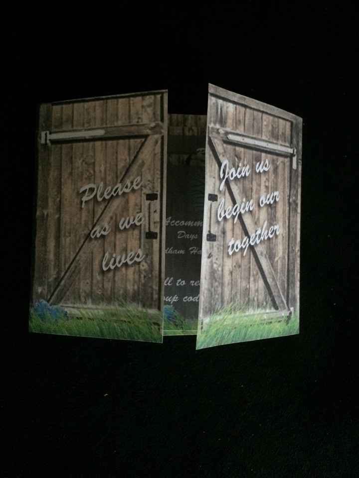 Finally finished designing and printing my invitations! :) - 3