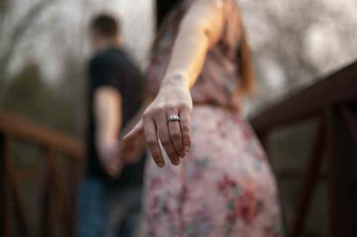 Engagement Pic Nails - 1