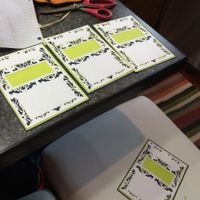 DIY wedding invites.