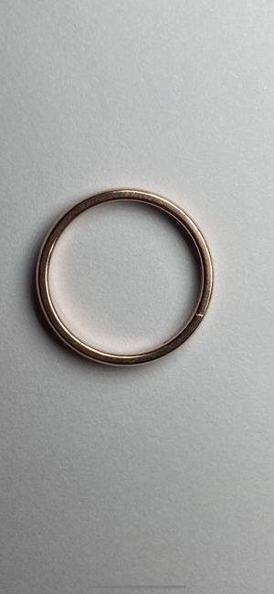 Sold rose gold wedding band issues 1