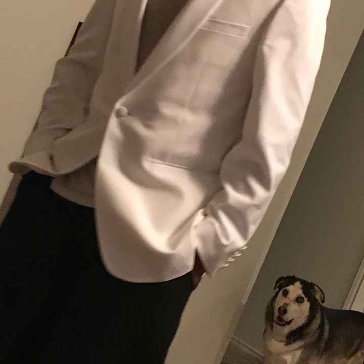 Help! White jacket with ivory dress - 2