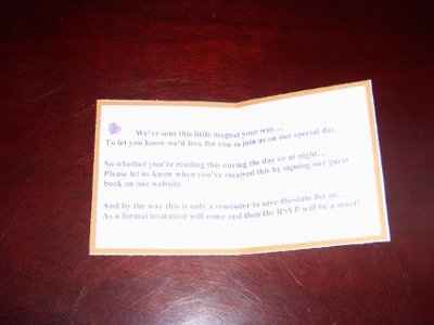 Our STD packets have been mailed! (pics)