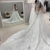 Does your wedding dress have lace, beading, or both? - 1