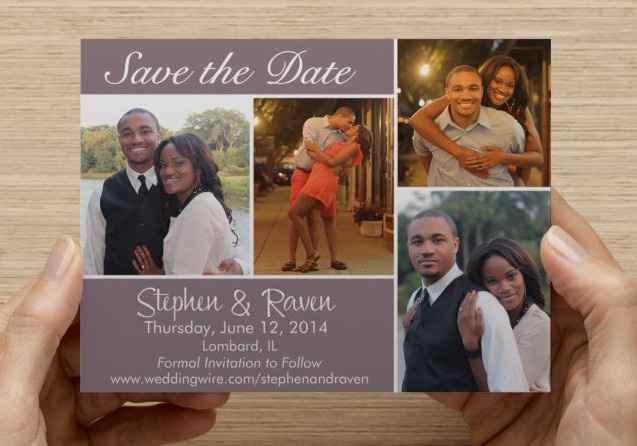 Post card save the dates