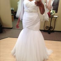 Mori Lee 5108 what sash/bling/applique are you wearing also what type of veil?