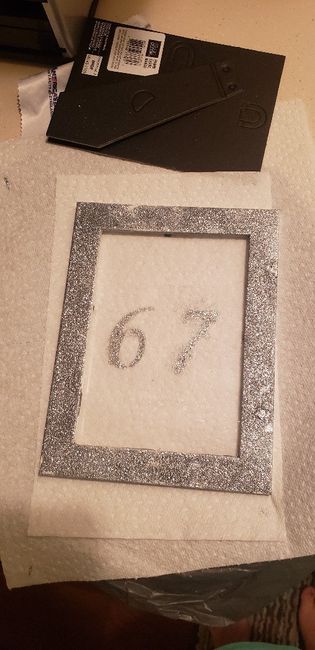 Acrylic Table Numbers 3
