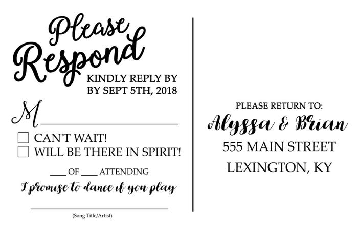 rsvp wording dilemma (thoughts please) 1