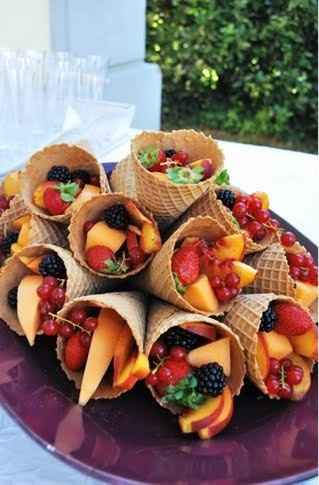 Fruit display for reception