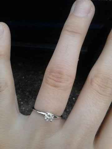 I'd love to see everyone's engagment rings.