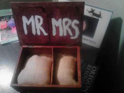 DIY Flower Basket, Ring Bearer Box and Cones for Pew Ends