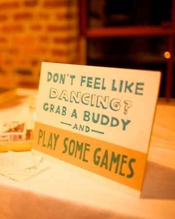 Cards at the wedding?