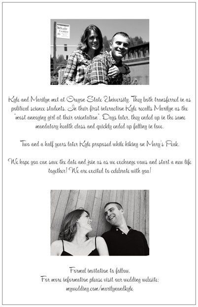 My DIY Save-the-Dates