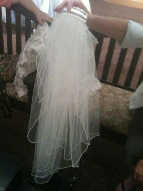 Cheap Wedding Belt and Veil... UPDATE with pictures on Page 2!! :)