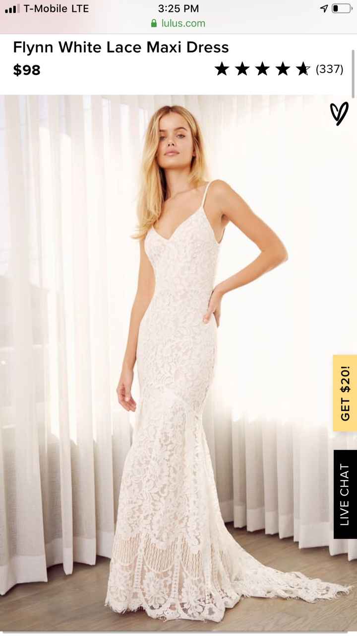 Where Did You Purchase Your Dress? - 1