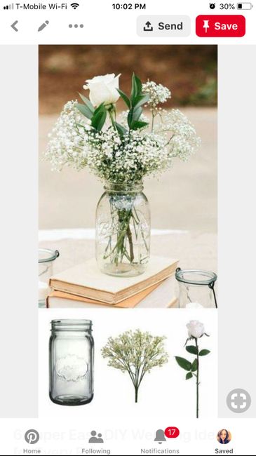 Alternatives to wood slice centerpieces? 8