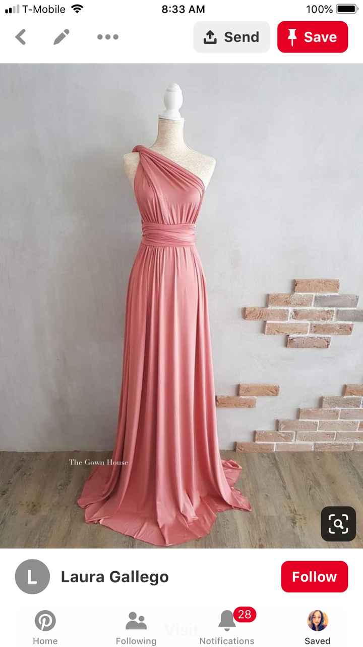 Bridesmaid dresses online or in-store? - 1