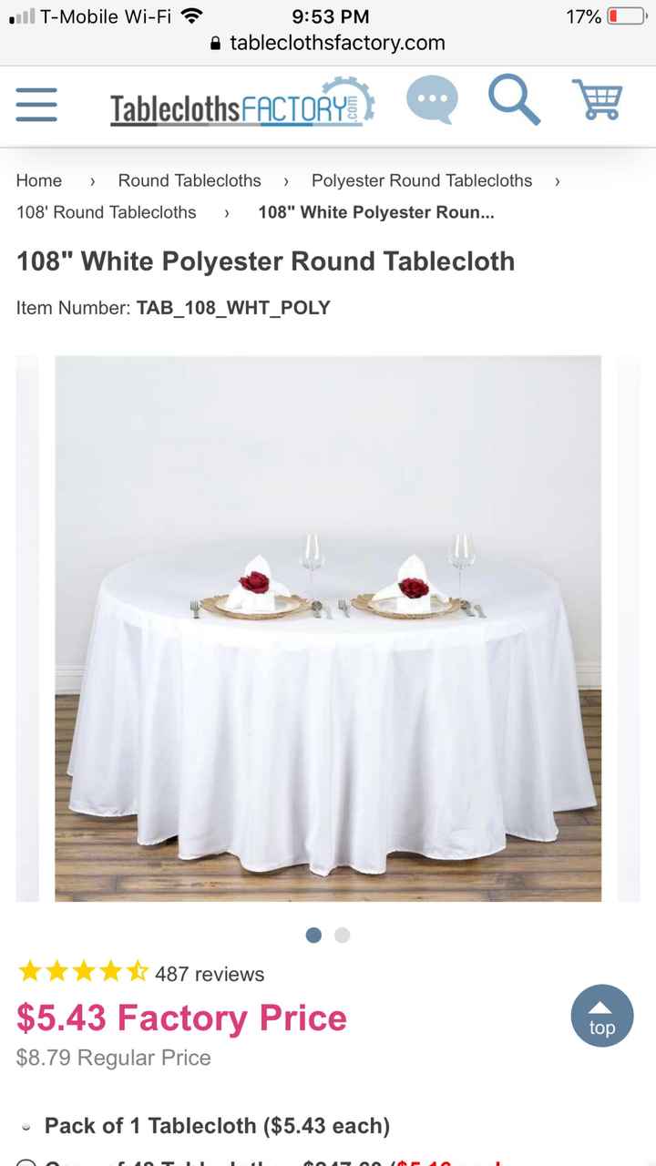 Table cloths - 1