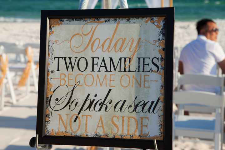 How to get guests to stray from "Bride Side" & "Groom Side"?