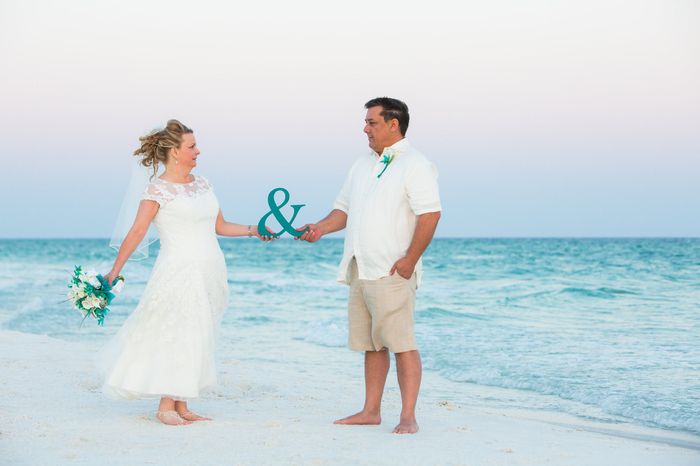 Is it okay to wear a ball gown wedding dress at a beach wedding?!