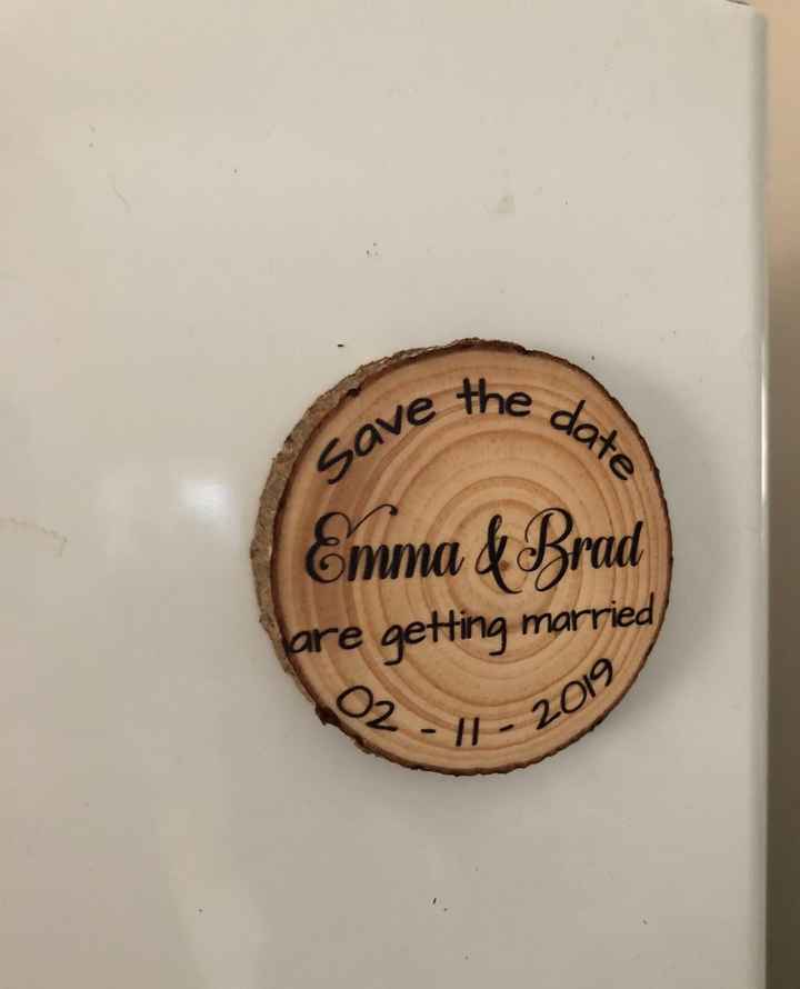 Our save the date magnet